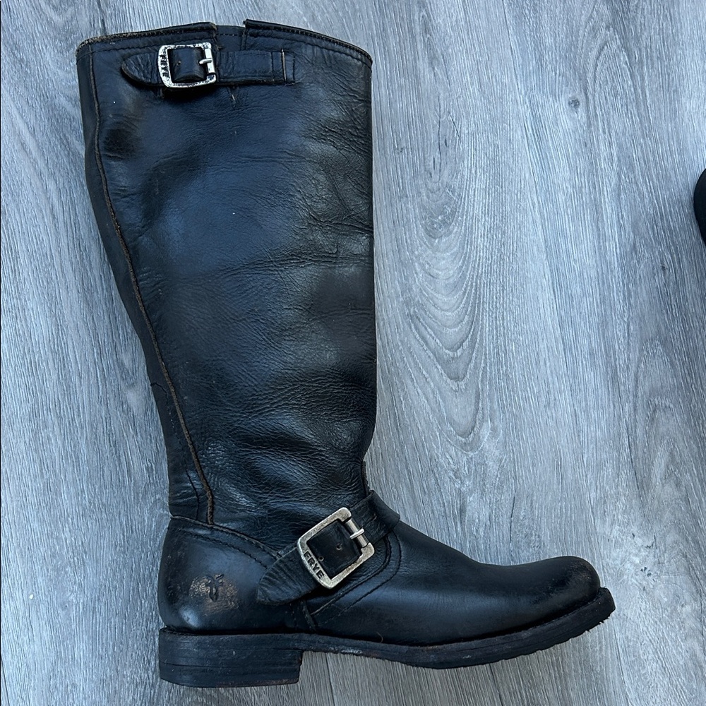 Frye distressed leather Engineer Boots
